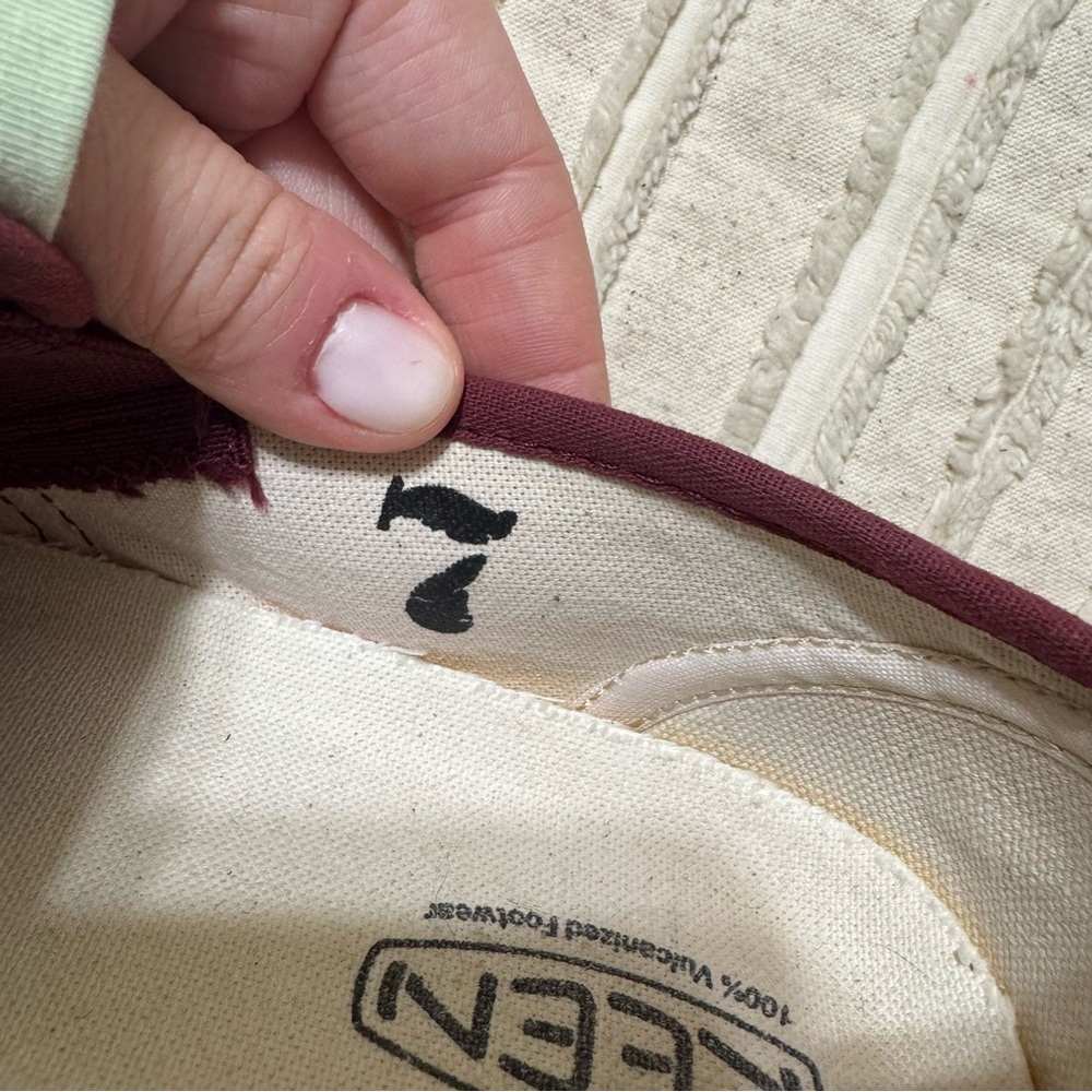 Keen Coronado III Slip-On Burgundy Suede Shoes - Picture 4 of 6